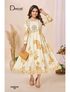 Deecee Carnivar One Piece Dress Catalog at Wholesale Rate