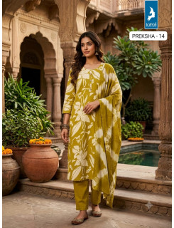 Kaya Kurti Preksha Printed Salwar Kameez Size Set at Wholesale Rate