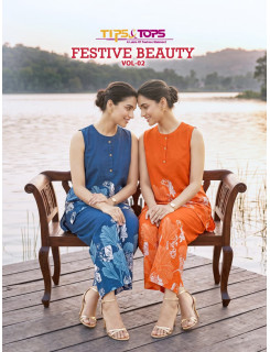 Tips And Tops Festive Beauty Vol 2 Kurti Palazzo Set Catalog at Wholesale Rate Tips And Tops Festive Beauty Vol 2 Kurti Palazzo Set Catalog at Wholesale Rate