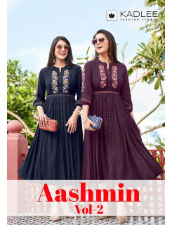 Kadlee Ashmin Vol 2 Rayon Kurtis Catalog at Wholesale Rate