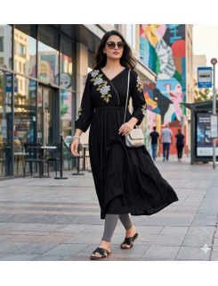 Aarvee Creation Nora Rayon Kurti Catalog at Wholesale Rate