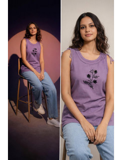Aarvee Creation Appliquue Ladies Tops Size Set at Wholesale Rate
