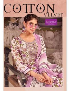 Rangmaya Cotton Velvet Printed Salwar Kameez Catalog at Wholesale Rate