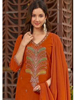Pirohi Tanya Embroidery Salwar Kameez Size Set at Wholesale Rate