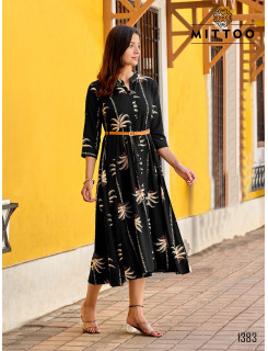 Mittoo Kurti Belt Vol 27 One Piece Dress Catalog at Wholesale Rate