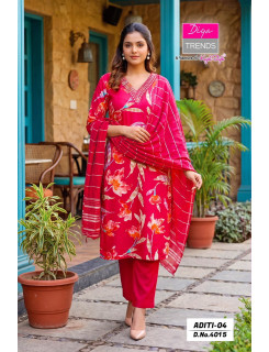 Diya Trends Aditi Vol 04 Printed Salwar Kameez Size Set at Wholesale Rate