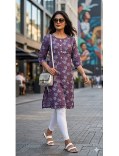 Aarvee Creation Daily Printed Kurti Size Set at Wholesale Rate