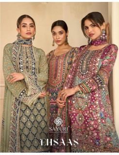 Sayuri Designer Ehsaas Designer Wedding Party Salwar Suits Catalog at Wholesale Rate
