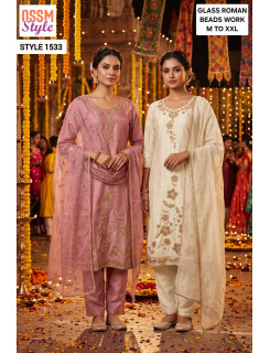 Ossm Style 1533 Readymade Dress Size Set at Wholesale Rate