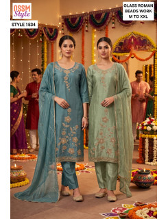 Ossm Style 1534 Readymade Dress Size Set at Wholesale Rate