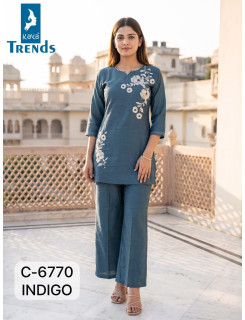 Kaya Trends Dno 6770 Kurti Palazzo Set Size Set at Wholesale Rate Kaya Trends Dno 6770 Kurti Palazzo Set Size Set at Wholesale Rate