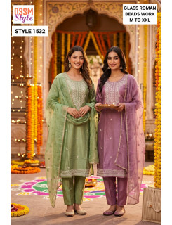 Ossm Style 1532 Readymade Dress Size Set at Wholesale Rate