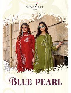 Wooglee Fashion Blue Pearl Readymade Dress Catalog at Wholesale Rate