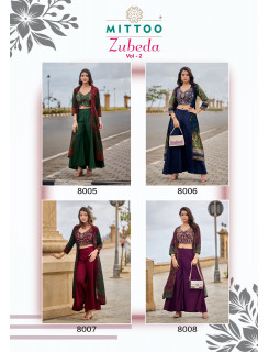 Mittoo Kurti Zubeda Vol 02 Designer Wedding Party Salwar Suits Catalog at Wholesale Rate