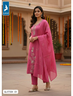 Kaya Kurti Glitter 01 Readymade Dress Size Set at Wholesale Rate