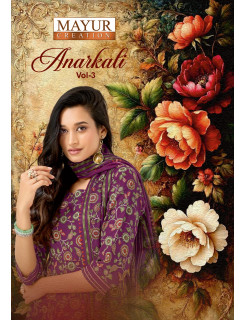 Mayur Creation Anarkali Vol 3 Cotton Salwar Kameez Catalog at Wholesale Rate
