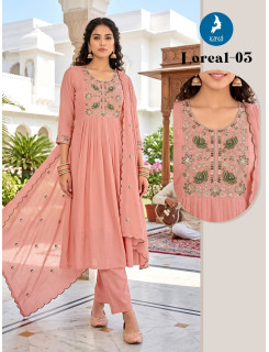 Kaya Kurti Loreal Readymade Dress Size Set at Wholesale Rate