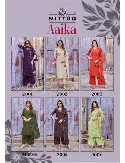Mittoo Kurti Aaika Readymade Dress Catalog at Wholesale Rate
