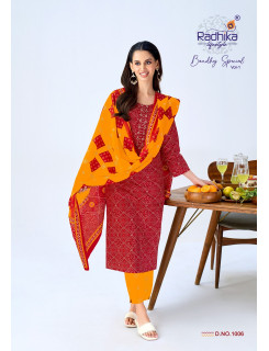 Radhika Lifestyle Bandhej Special Cotton Salwar Kameez Catalog at Wholesale Rate