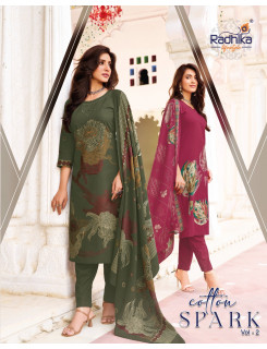 Radhika Lifestyle Cotton Spark Vol 2 Cotton Salwar Kameez Catalog at Wholesale Rate