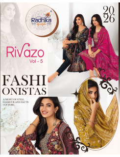 Radhika Lifestyle Rivazo Vol 5 Printed Salwar Kameez Catalog at Wholesale Rate
