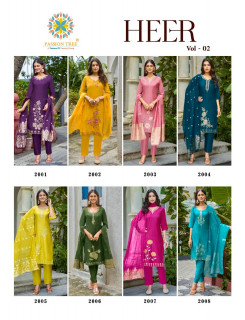 Passion Tree Heer Vol 2 Embroidery Salwar Kameez Catalog at Wholesale Rate