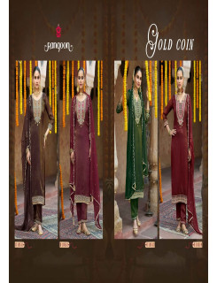 Rangoon Gold Coin Readymade Dress Catalog at Wholesale Rate