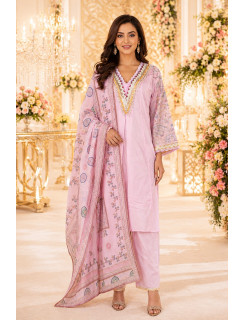 Aarvee Creation Pink Single Piece Suits at Wholesale Rate