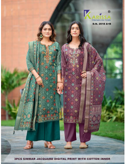 Karissa Dno 2018 AB Readymade Dress Size Set at Wholesale Rate