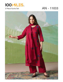 100 Miles Kurti AN11033 Readymade Dress Size Set at Wholesale Rate