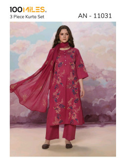 100 Miles Kurti AN11031 Readymade Dress Size Set at Wholesale Rate