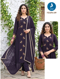 Kaya Kurti Vespa Anarkali Suits Size Set at Wholesale Rate