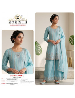 Zorista Dno 11045 ABCD Embroidery Salwar Kameez Size Set at Wholesale Rate Zorista Dno 11045 ABCD Embroidery Salwar Kameez Size Set at Wholesale Rate