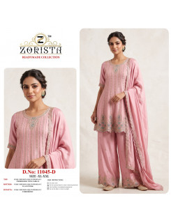 Zorista Dno 11045 ABCD Embroidery Salwar Kameez Size Set at Wholesale Rate