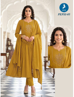 Kaya Kurti Pepsi Anarkali Suits Size Set at Wholesale Rate