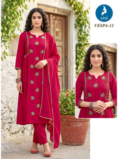 Kaya Kurti Vespa Anarkali Suits Size Set at Wholesale Rate
