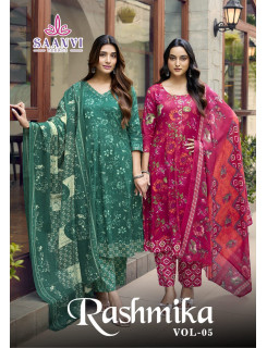 Saanvi Trends Rashmika Vol 5 Anarkali Suits Catalog at Wholesale Rate