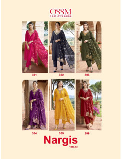 Ossm Nargis Vol 3 Readymade Dress Catalog at Wholesale rate