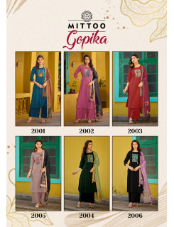 Mittoo Kurti Gopika Readymade Dress Catalog at Wholesale Rate