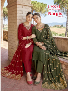 Ossm Nargis Vol 3 Readymade Dress Catalog at Wholesale rate