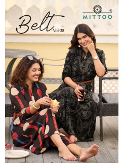Mittoo Kurti Belt Vol 28 One Piece Dress Catalog at Wholesale Rate