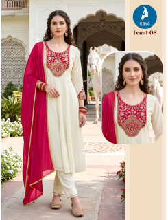 Kaya Kurti Ferari Anarkali Suits Size Set at Wholesale Rate Kaya Kurti Ferari Anarkali Suits Size Set at Wholesale Rate