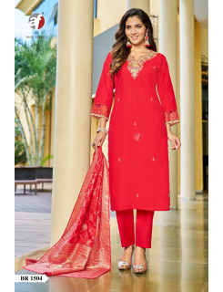 Anju Fabrics Red Rani Readymde Dress Catalog at Wholesale Rate