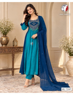 Anju Fabrics Dno HU 75107 Readymade Dress Size Set at Wholesale Rate