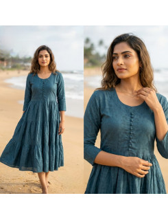 Aarvee Creation Jacquard One Piece Dress Size Set at Wholesale Rate