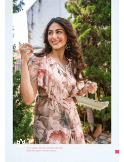 Anju Fabrics Coral Charm One Piece Dress Catalog at Wholesale Rate