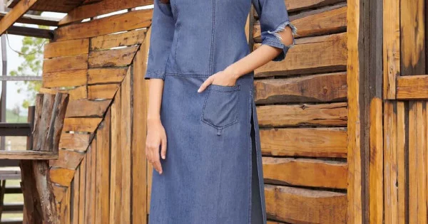 Aggregate more than 184 denim kurti factory outlet