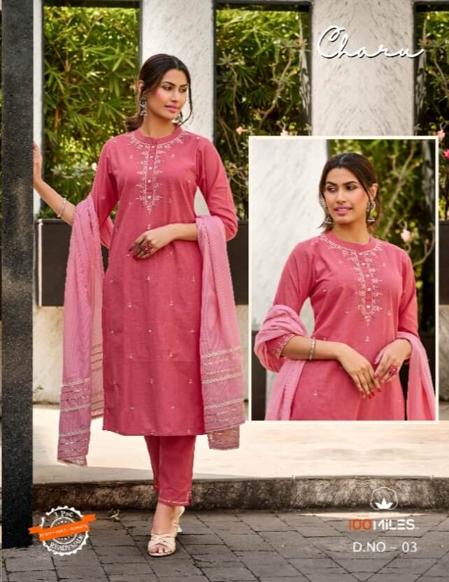 100Miles Charu Cotton Partywear Wholesale Dress Catalog collection 5