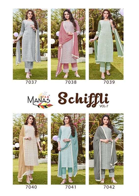 Manas Fab Schiffli Vol 7 collection 6