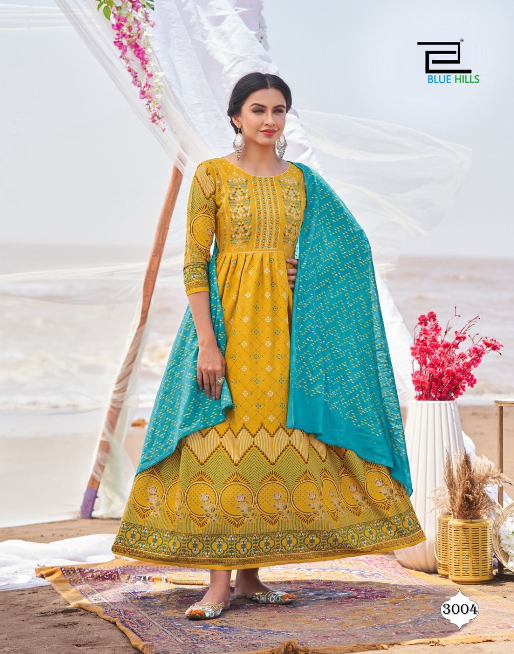 Blue Hills Walkway Dupatta Edition Vol 3 collection 5